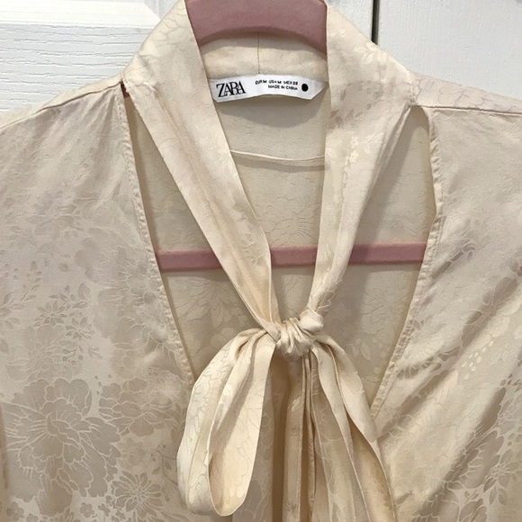Zara | NWOT champagne blouse - Picture 2 of 10